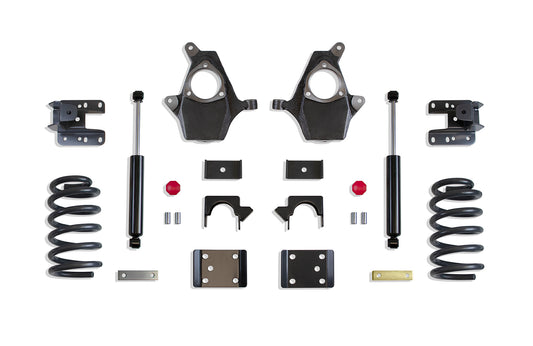 4"/6" LOWERING KIT (SPINDLES, COILS, EXT/CREW CAB, CAST STEEL ARMS) by MaxTrac