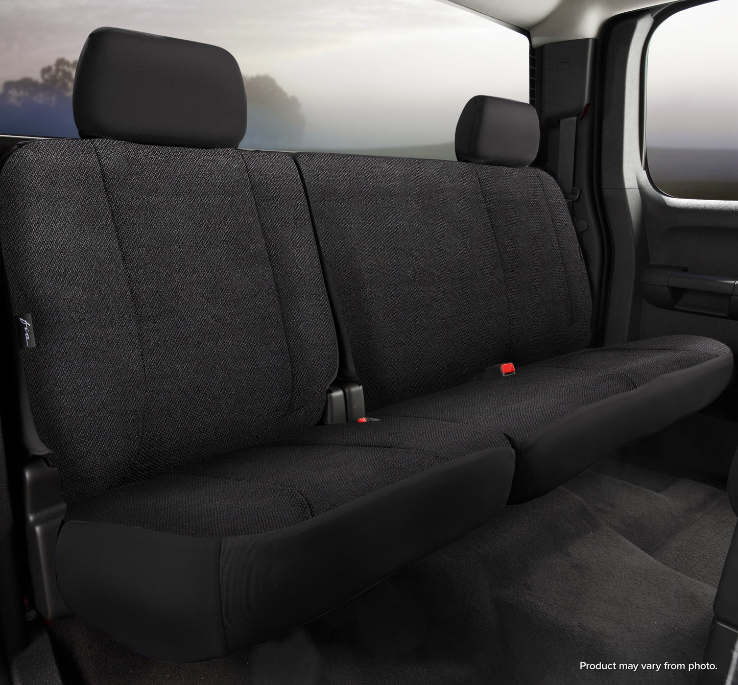 TR40 Series - Wrangler Saddleblanket Custom Fit Rear Seat Cover - Solid Black by FIA
