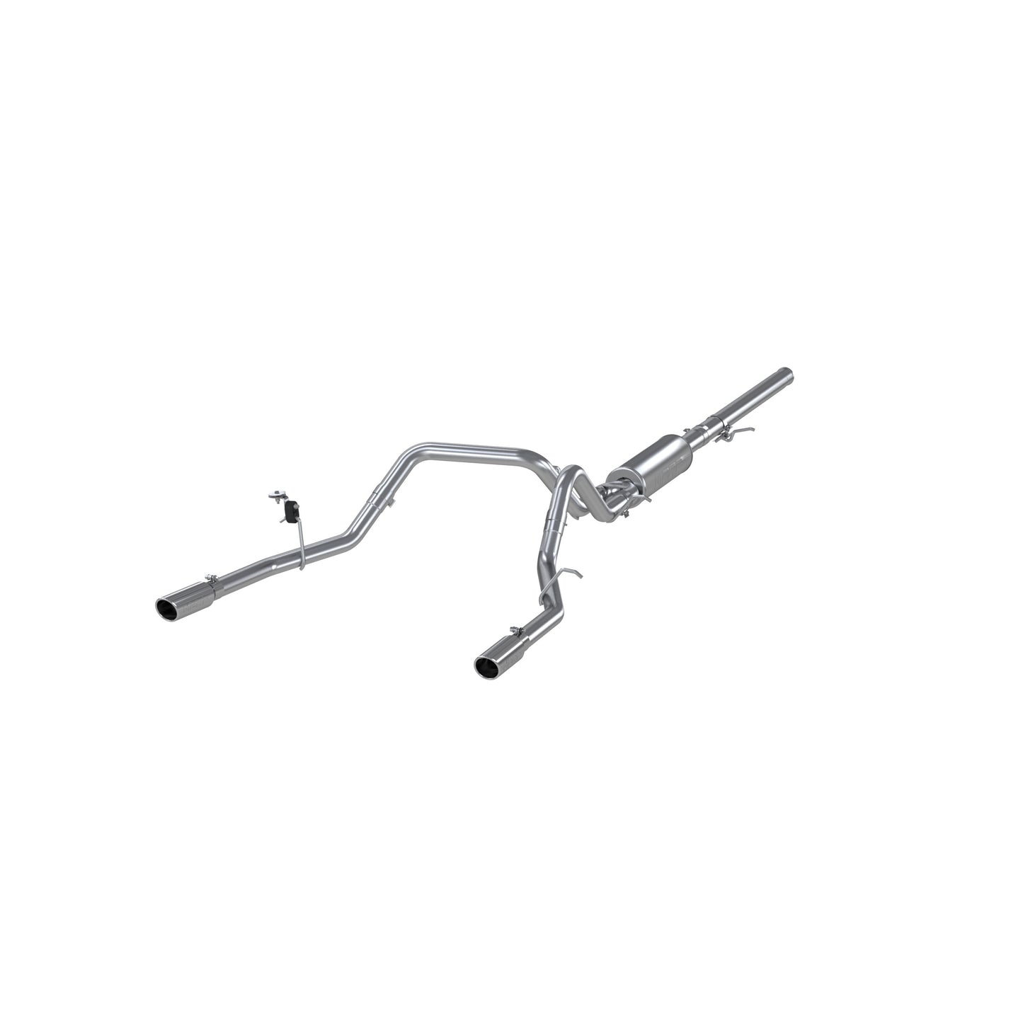 3in. Cat-Back. 2.5in. Dual Split Rear Exit. T409 Stainless Steel. by MBRP Exhaust