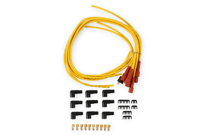 Spark Plug Wire Set- 7mm-Super Stock-Copper Core-Universal Straight Boots-Yellow by ACCEL