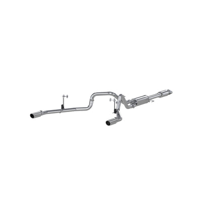 3in. Cat-Back. 2.5in. Dual Split Rear Exit. T409 Stainless Steel. by MBRP Exhaust