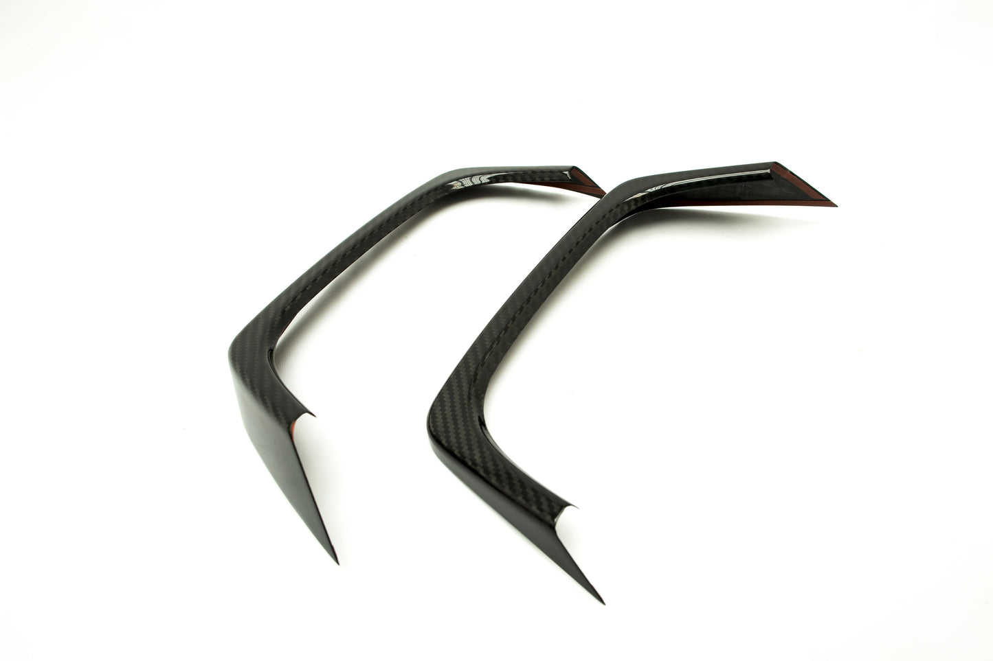 OLM Carbon Fiber Rear Bumper Exhaust Finishers - 2015+ WRX / 2015+ STI by MYX Automotive