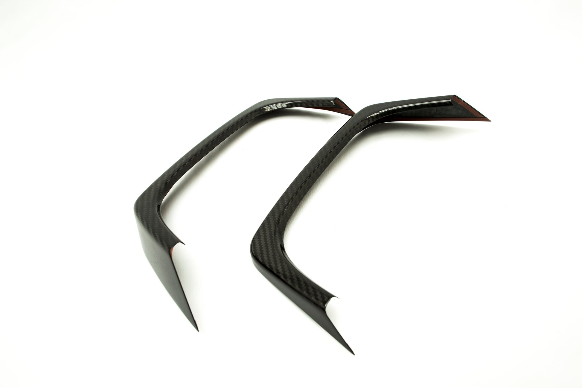 OLM Carbon Fiber Rear Bumper Exhaust Finishers - 2015+ WRX / 2015+ STI by MYX Automotive