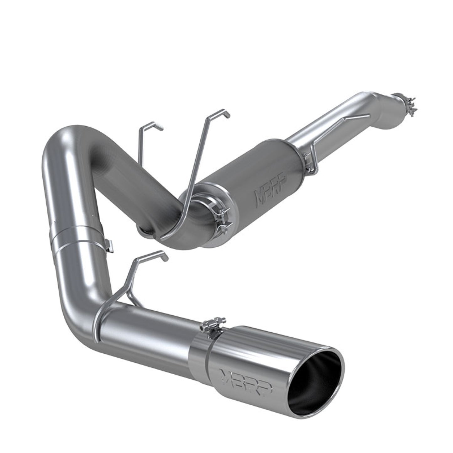 4in. Resonator-Back. Single Side Exit. Street Version. T304 Stainless Steel. by MBRP Exhaust