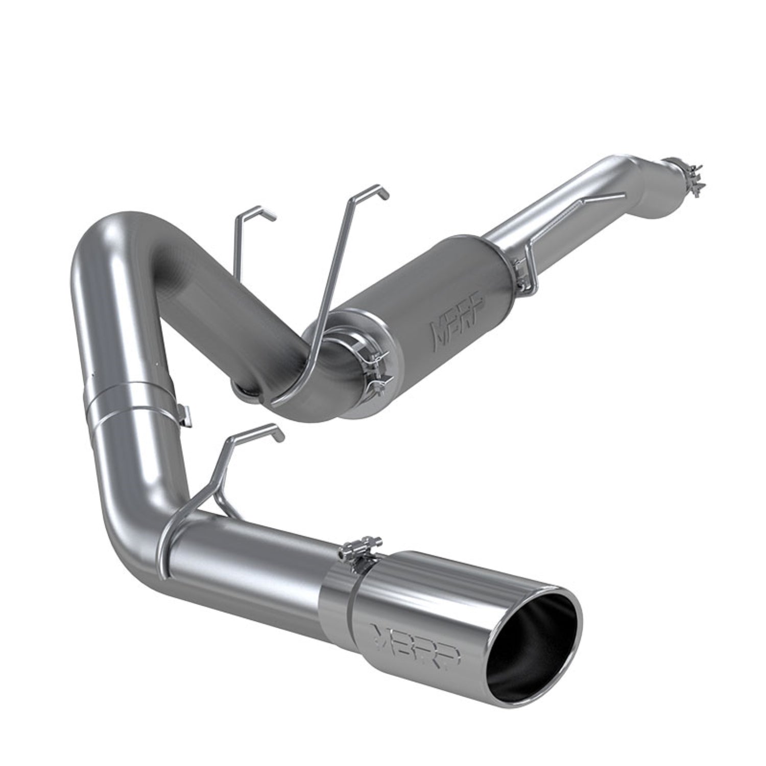 4in. Resonator-Back. Single Side Exit. Street Version. T304 Stainless Steel. by MBRP Exhaust