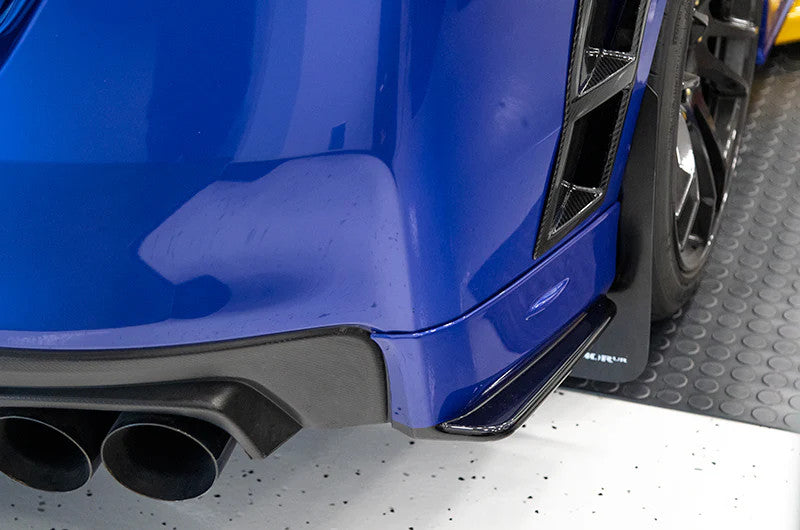 OLM Paint Matched/Gloss Black Rear Bumper Lip - World Rally Blue - 2015-2021 Subaru WRX / STI by OLM