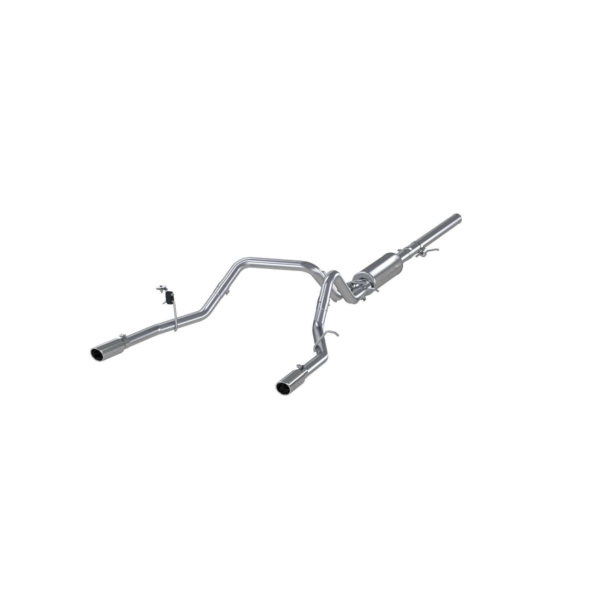 3in. Cat-Back. 2.5in. Dual Split Rear Exit. Aluminized Steel. by MBRP Exhaust