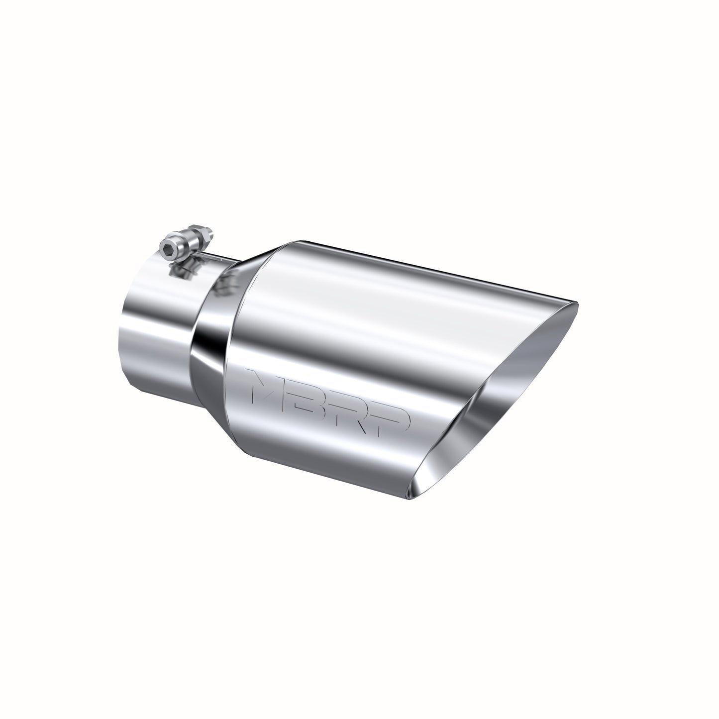 Tip. 6in. O.D. Dual Wall Angled 4in. inlet 12in. length. T304 Stainless Steel. by MBRP Exhaust