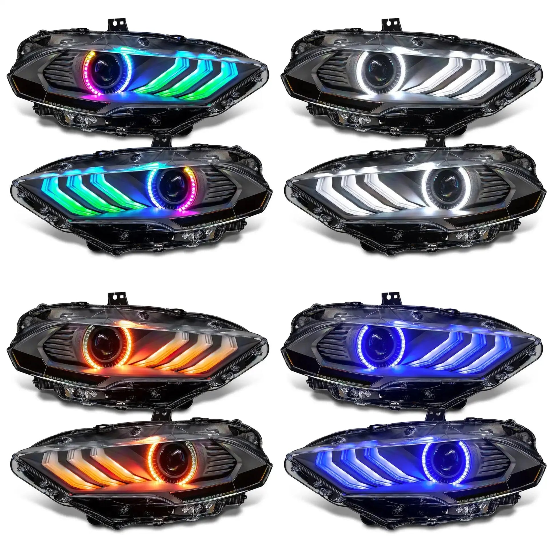 ORACLE Lighting 2018-2023 Ford Mustang "Black Series" Dynamic ColorSHIFT LED Headlights w/ Sequential Turn Signal by ORACLE Lighting