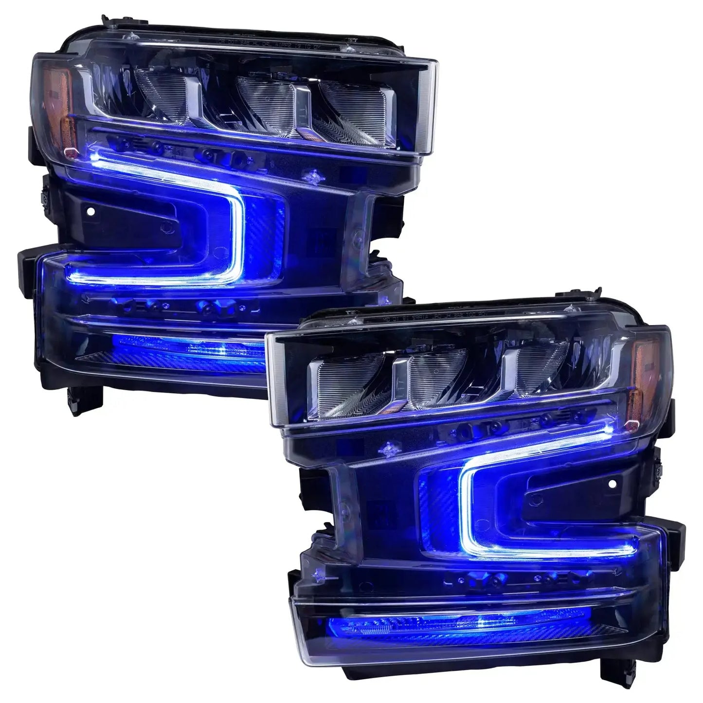 ORACLE Lighting 2019-2022 Chevrolet Silverado 1500 ColorSHIFT RGB+W Headlight DRL Upgrade Kit by ORACLE Lighting