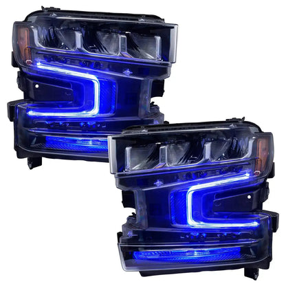 ORACLE Lighting 2019-2022 Chevrolet Silverado 1500 ColorSHIFT RGB+W Headlight DRL Upgrade Kit by ORACLE Lighting