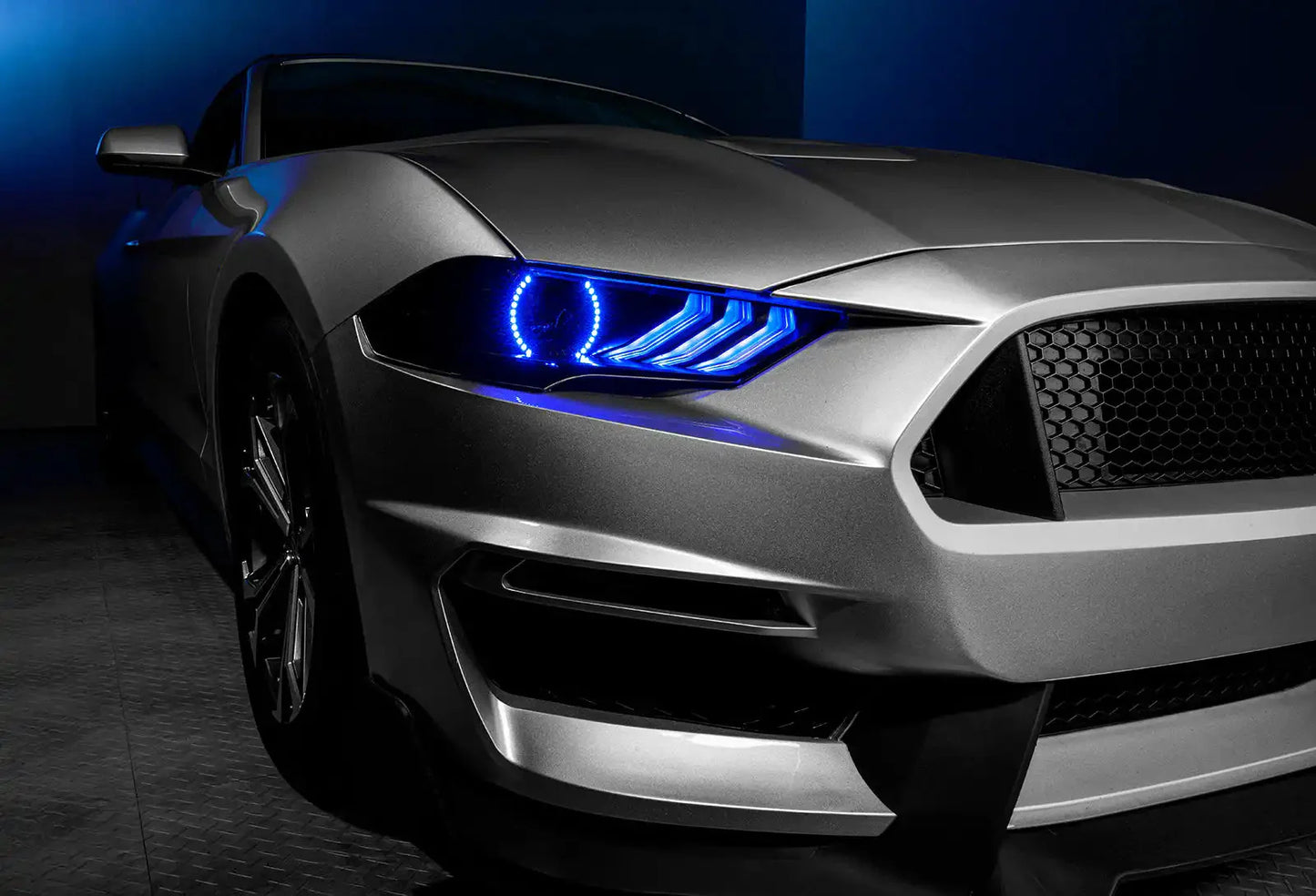 ORACLE Lighting 2018-2023 Ford Mustang Dynamic ColorSHIFT DRL Upgrade w/Halo Kit & Sequential Turn Signal by ORACLE Lighting