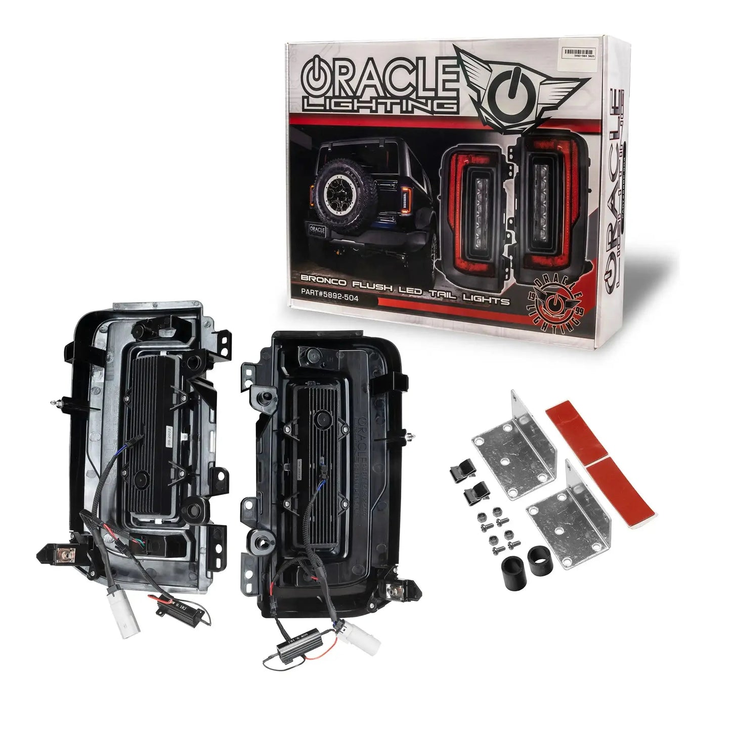 V2 | 2021-2025 Ford Bronco Flush Mount LED Tail Lights - Low Profile | 1,400 Lumens by ORACLE Lighting
