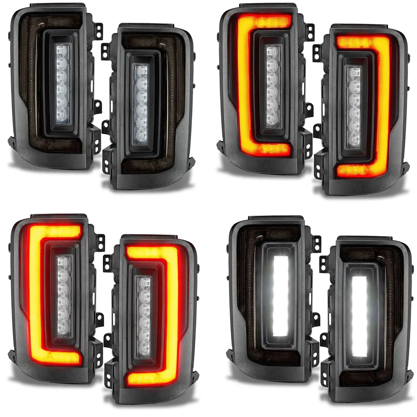 V2 | 2021-2025 Ford Bronco Flush Mount LED Tail Lights - Low Profile | 1,400 Lumens by ORACLE Lighting