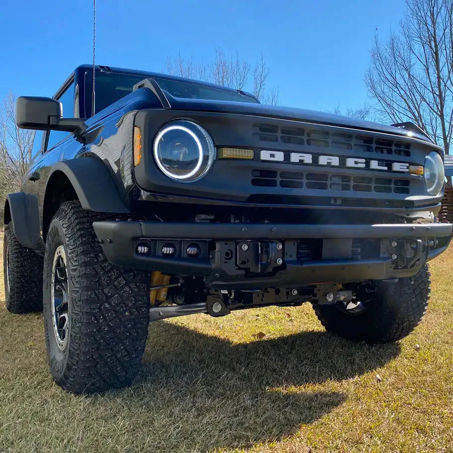 2021-2026 Ford Bronco Triple LED Fog Light Kit - Steel Modular Bumper | 90W by ORACLE Lighting