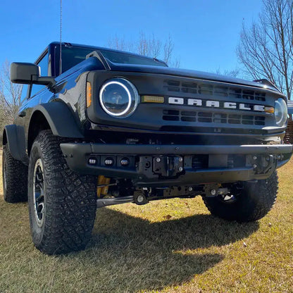 2021-2026 Ford Bronco Triple LED Fog Light Kit - Steel Modular Bumper | 90W by ORACLE Lighting