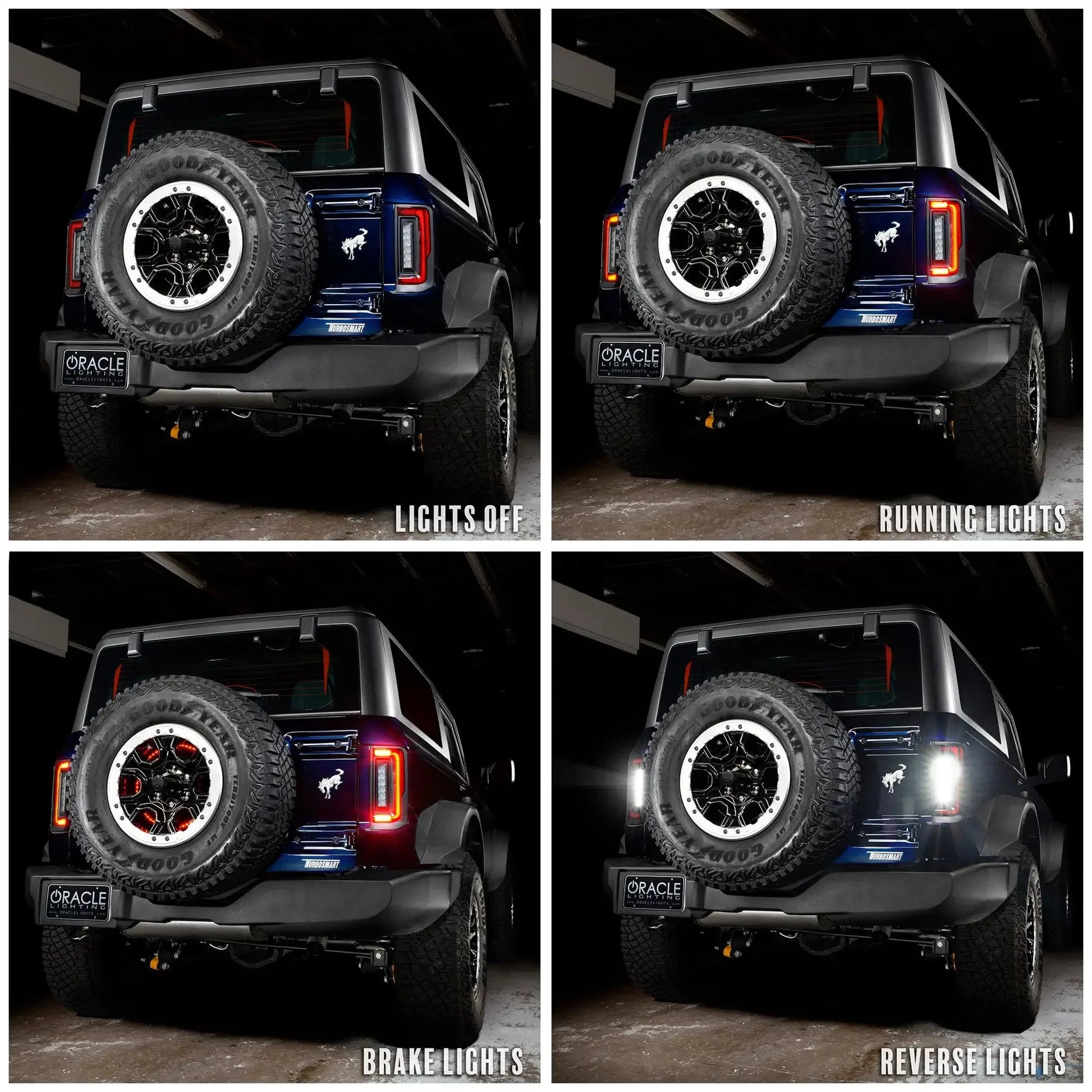 V2 | 2021-2025 Ford Bronco Flush Mount LED Tail Lights - Low Profile | 1,400 Lumens by ORACLE Lighting