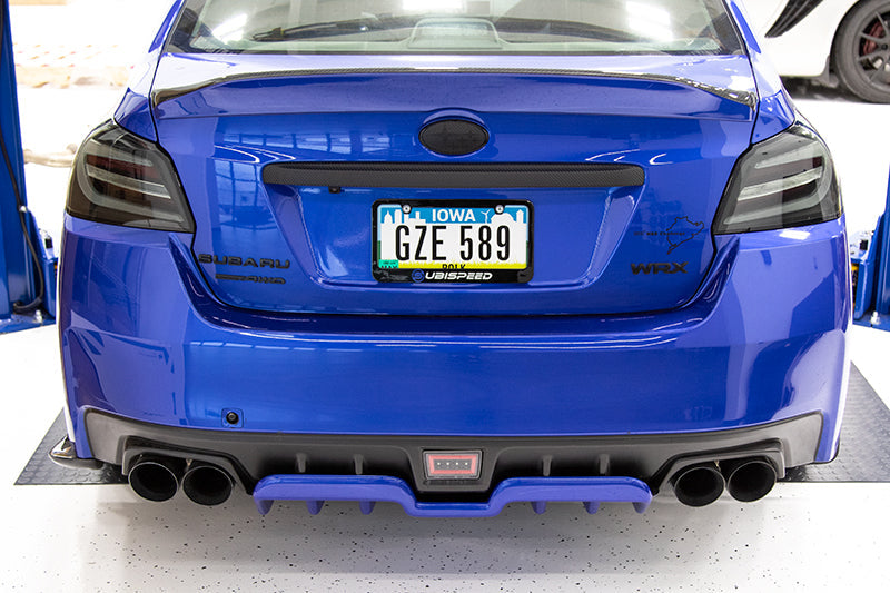 OLM A1 Style Paint Matched Rear Diffuser (Pure Red) - 2015-2021 Subaru WRX / STI by OLM