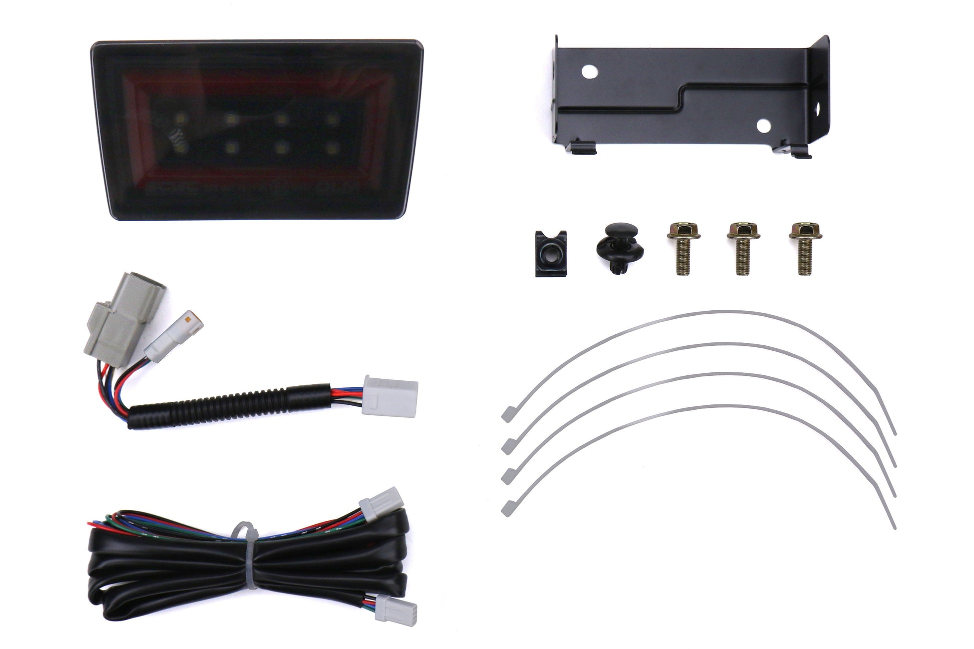 OLM NB+R F1 Rear Brake Light (Smoke Lens, Gloss Black Base, Red Bar) - 15+ WRX / STI by OLM