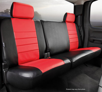 SL60 Series - Leatherlite Simulated Leather Custom Fit Rear Seat Cover- Red by FIA