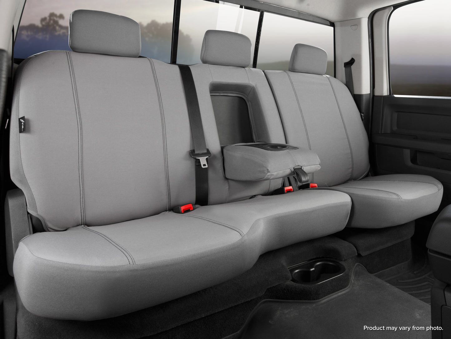 SP80 Series - Seat Protector Polyester Custom Fit Rear Seat Cover - Gray by FIA