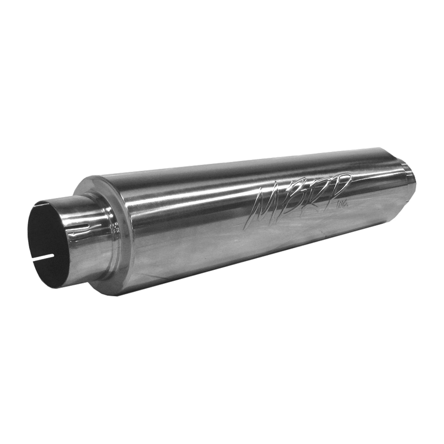 Muffler 4in. Inlet/Outlet 24in. Body 30in. Overall. T409 Stainless Steel. by MBRP Exhaust