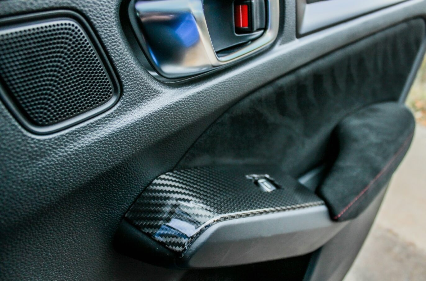 OLM LE Carbon Fiber Window Switch Panel Covers (Set of 4) - 2022+ FL Honda Civic / FL5 Type R by OLM