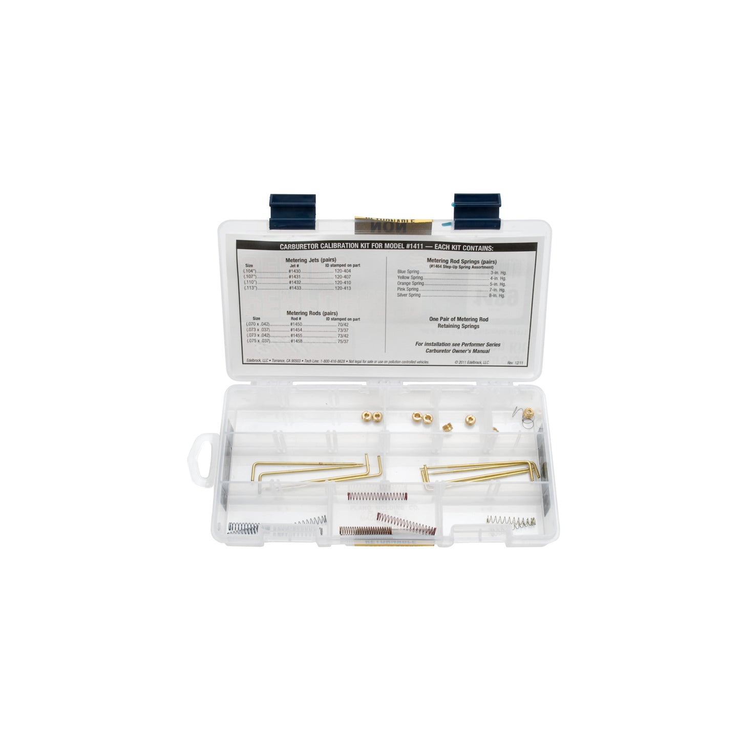 Edelbrock Performer EPS Series 1411 carburetor calibration kit by Edelbrock