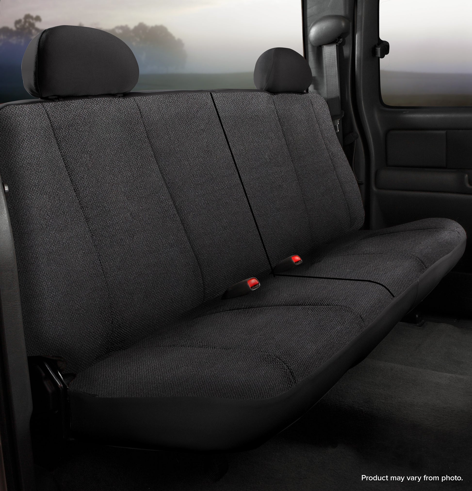 TR40 Series - Wrangler Saddleblanket Custom Fit Rear Seat Cover - Solid Black by FIA