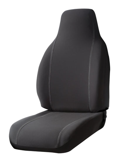 SP80 Series-Seat Protector Poly-Cotton Universal Fit Front Seat Cover-Black by FIA