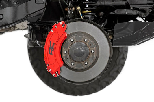 Rough Country Caliper Covers Front and Rear | Red | Ram 1500 2WD/4WD (2019-2025) by Rough Country