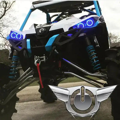 ORACLE Lighting 2013-2018 Can-Am Maverick LED Surface Mount Headlight Halo Kit by ORACLE Lighting