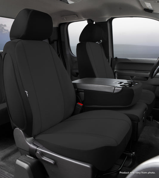 SP80 Series - Seat Protector Poly-Cotton Custom Fit Front Seat Cover - Black by FIA