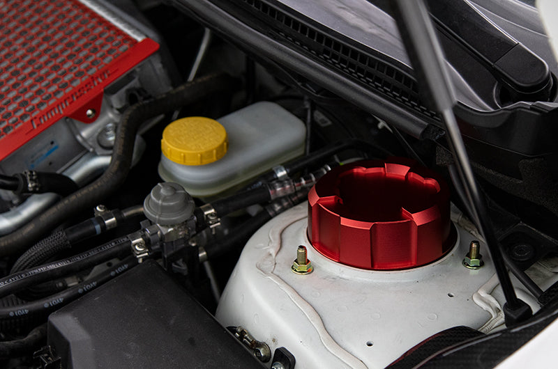 OLM Upper Suspension Mount Cover - Blue - 2015-2021 Subaru WRX / STI by OLM