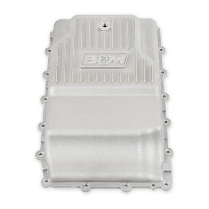 B&M Hi-Tek Heavy-Duty Deep Transmission Pan - Ford 10R80 - Aluminum - Natural by B&M