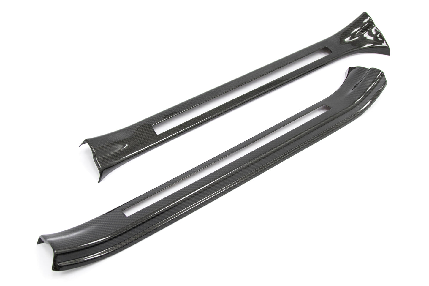 OLM LE Dry Carbon Fiber Door Sill Covers - 2015-2021 Subaru STI by OLM
