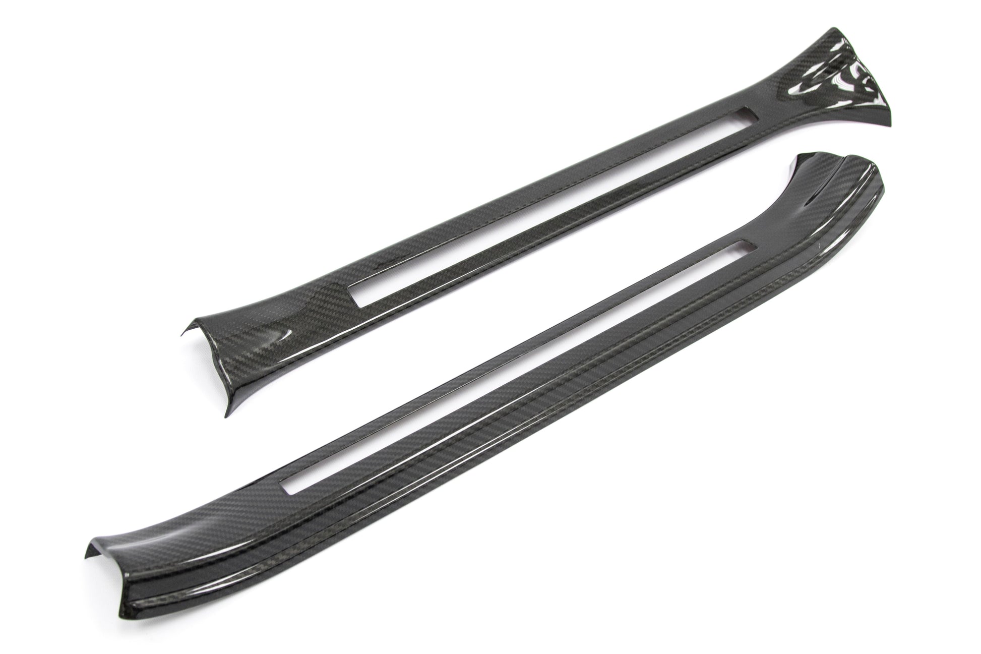 OLM LE Dry Carbon Fiber Door Sill Covers - 2015-2021 Subaru STI by OLM