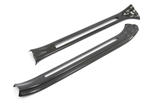 OLM LE Dry Carbon Fiber Door Sill Covers - 2015-2021 Subaru STI by OLM