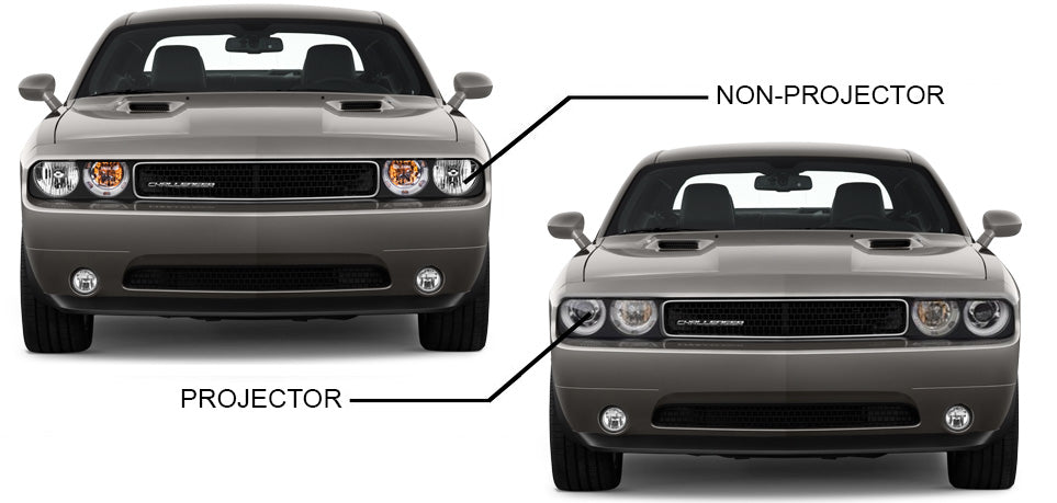 ORACLE Lighting 2008-2014 Dodge Challenger LED Headlight Halo Kit - Standard Mount by ORACLE Lighting