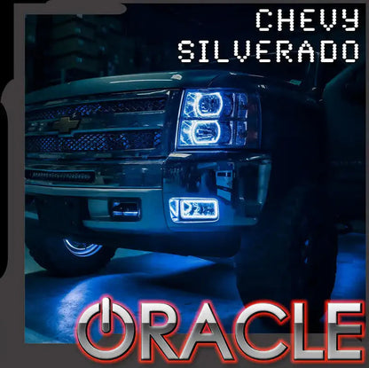 2007-2013 Chevy Silverado Fog Light Halo Kit by ORACLE Lighting