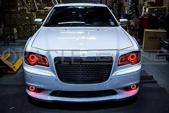 ORACLE Lighting 2011-2019 Chrysler 300/300C/SRT8 LED Surface Mount Projector Fog Halo Kit by ORACLE Lighting