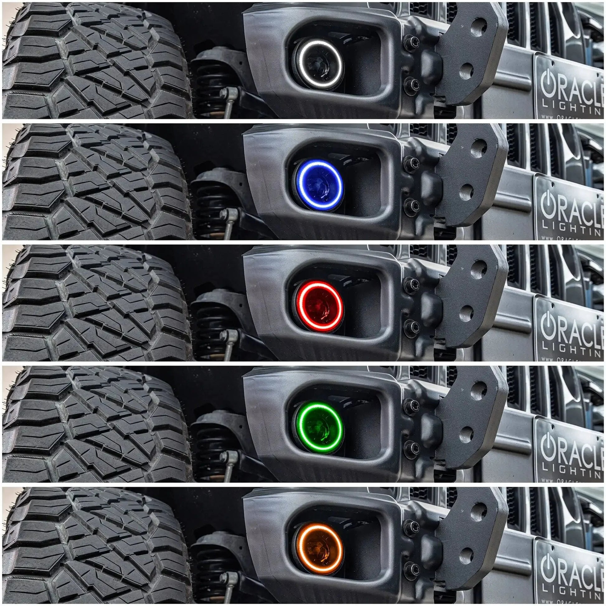 ORACLE Lighting Jeep Wrangler JK/JL & Gladiator JT High Performance 20W LED Fog Lights - Dynamic ColorSHIFT by ORACLE Lighting