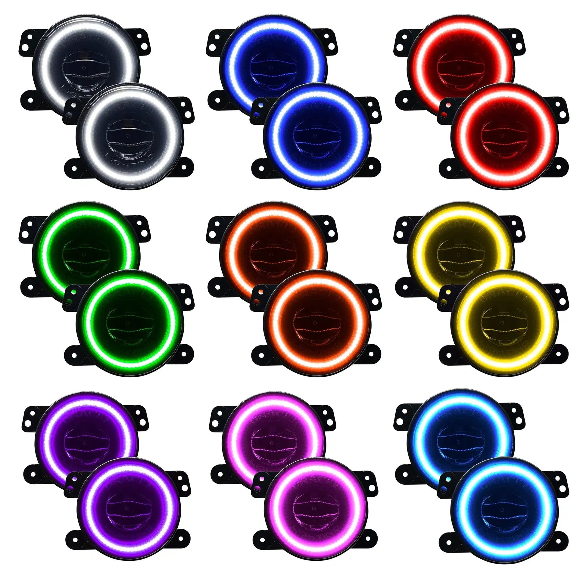 ORACLE Lighting Jeep Wrangler JK/JL & Gladiator JT High Performance 20W LED Fog Lights - Dynamic ColorSHIFT by ORACLE Lighting