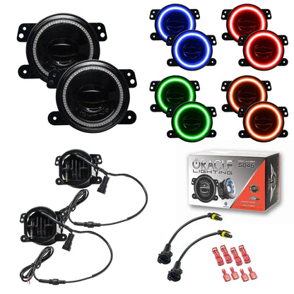 ORACLE Lighting 20W LED Fog Lights for Jeep Wrangler JK/JL & Gladiator JT | High Performance Plug-and-Play by ORACLE Lighting