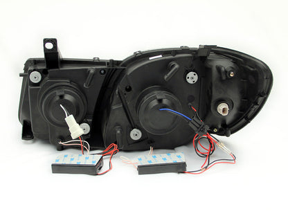 Projector Headlight Set w/Halo by ANZO USA
