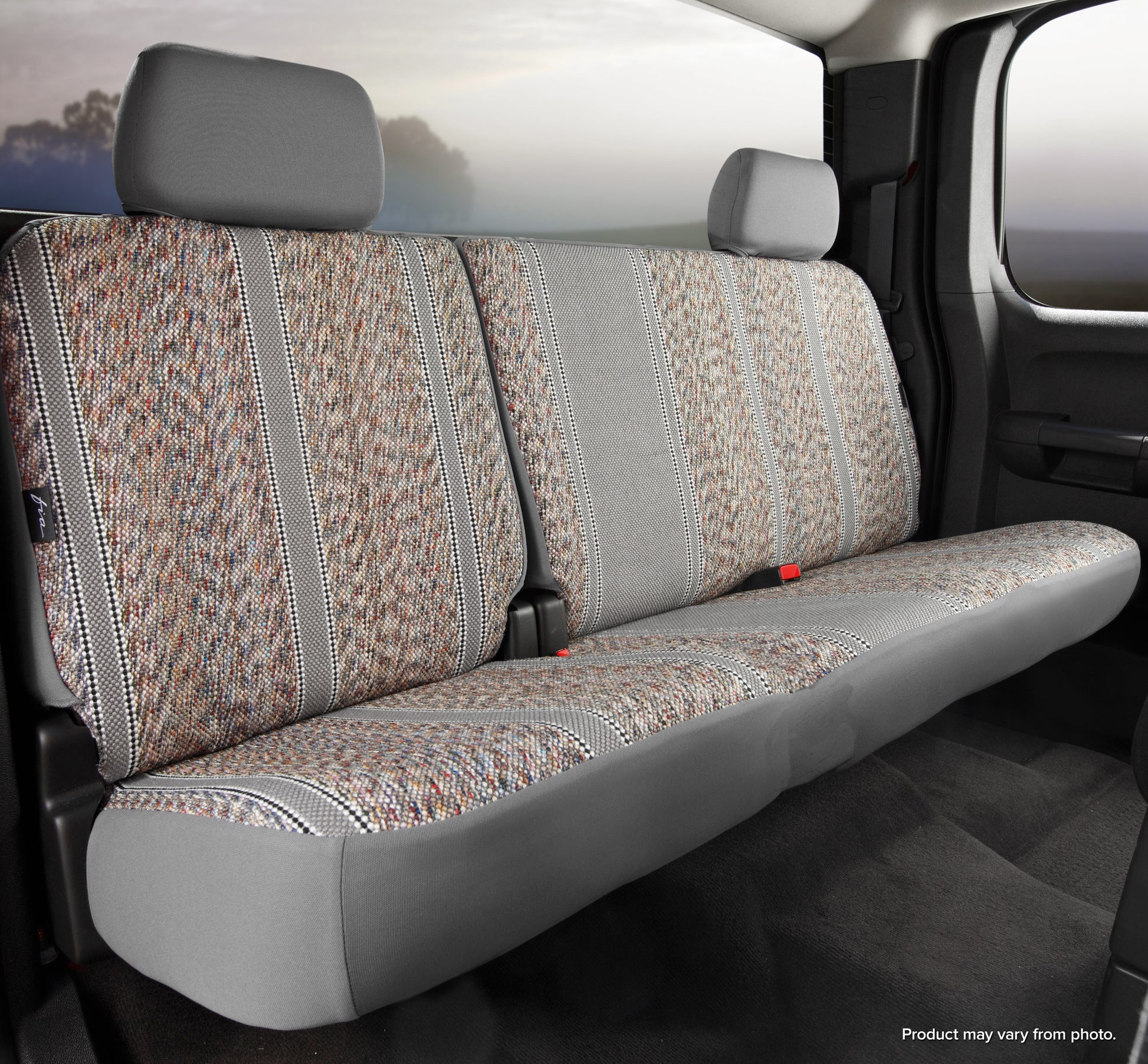 TR40 Series - Wrangler Saddleblanket Custom Fit Rear Seat Cover - Gray by FIA