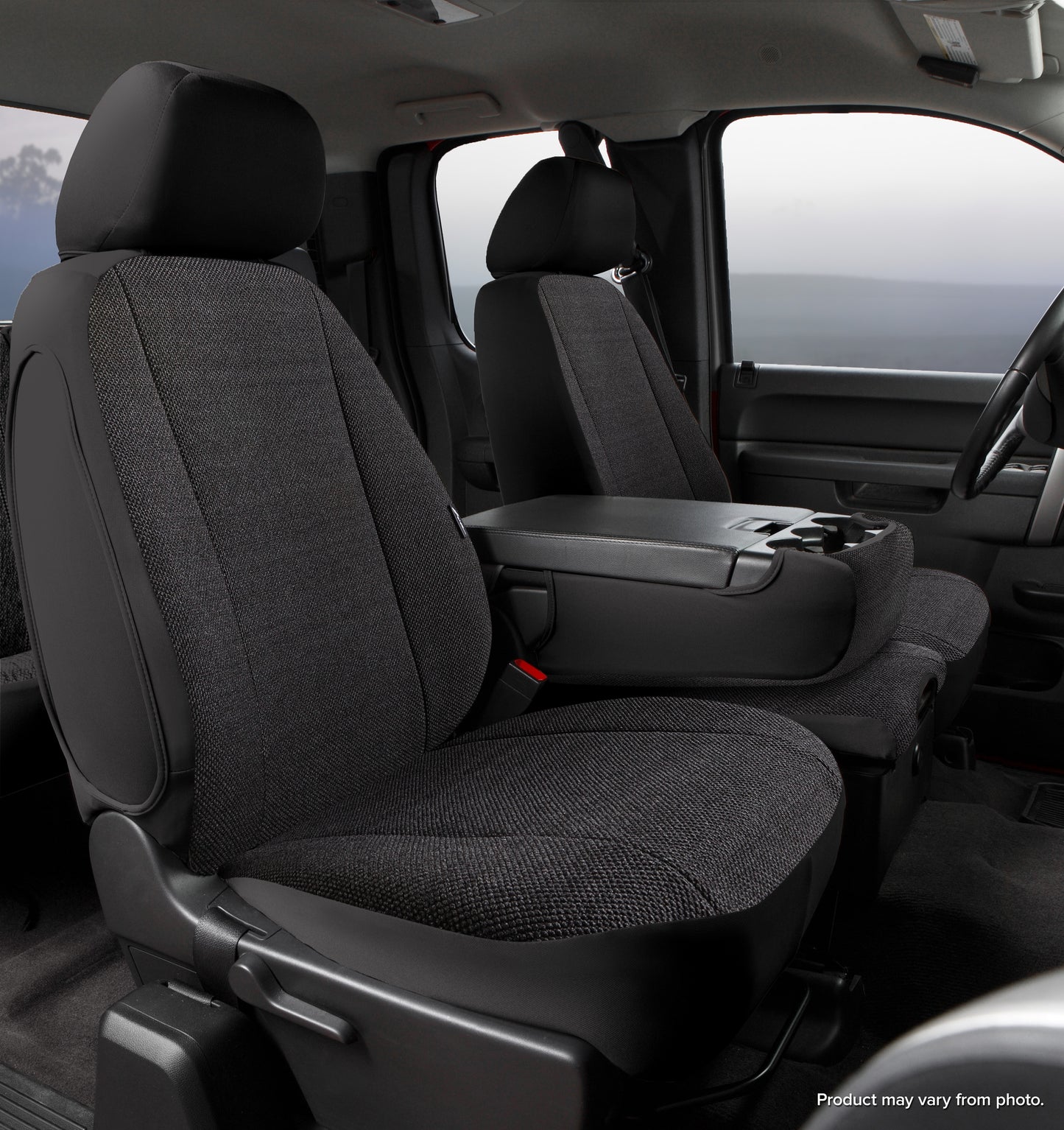 TR40 Series - Wrangler Saddleblanket Custom Fit Front Seat Cover - Solid Black by FIA