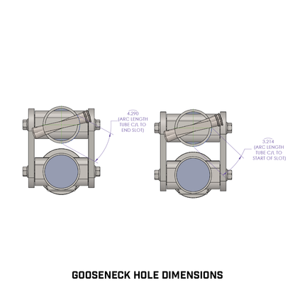 SPARTAN TORSION-FLEX SnapLatch 5" Offset 4" Round Goose 2 5/16" Std 6.5K TW 25K by GEN-Y Hitch