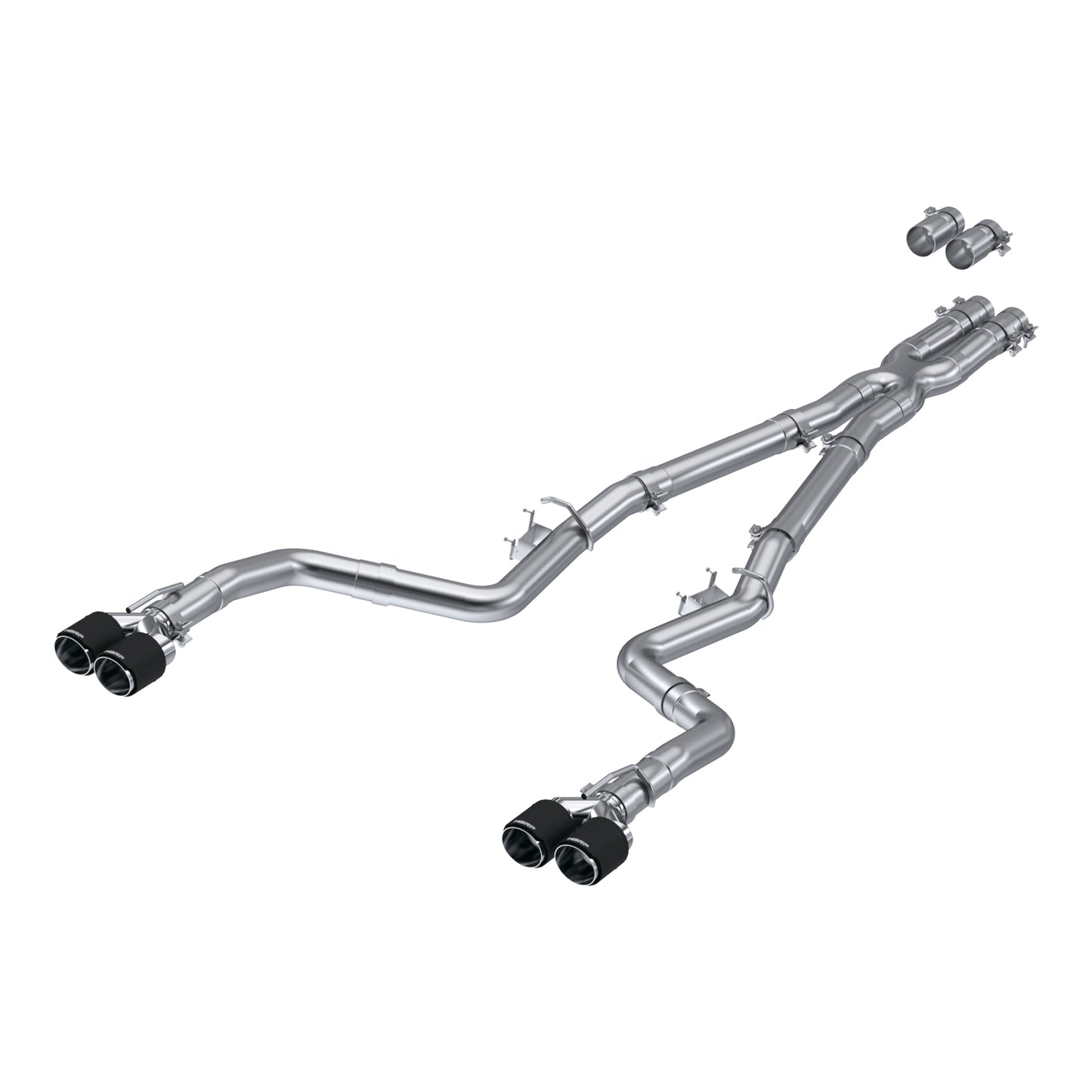 3in. Cat-Back. Dual Rear Exit. Race Version. T304. Quad CF Tips by MBRP Exhaust