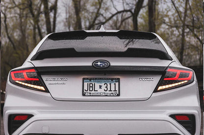 OLM Spec-AR LED Taillights (Smoke Lens/Black Base/Red Bar) - 2022+ WRX by MYX Automotive